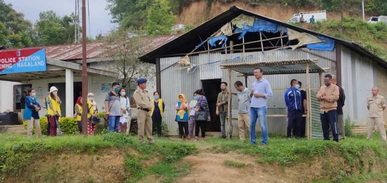 A mock drill for COVID-19 organised by the Health and Family Welfare Department was held at Tening on May 24. (DIPR Photo)